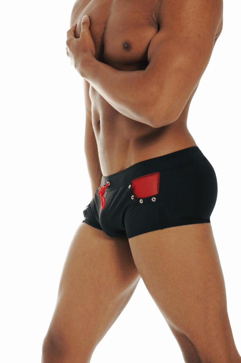 Gregg Homme Swim Trunk Shock Brazilian Cut Swimwear Black 45565 MX6