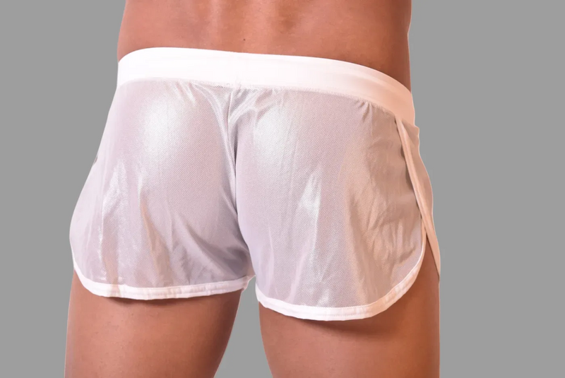 Medium Gregg Homme Men's Sheer Swim Short White 60037 MX23