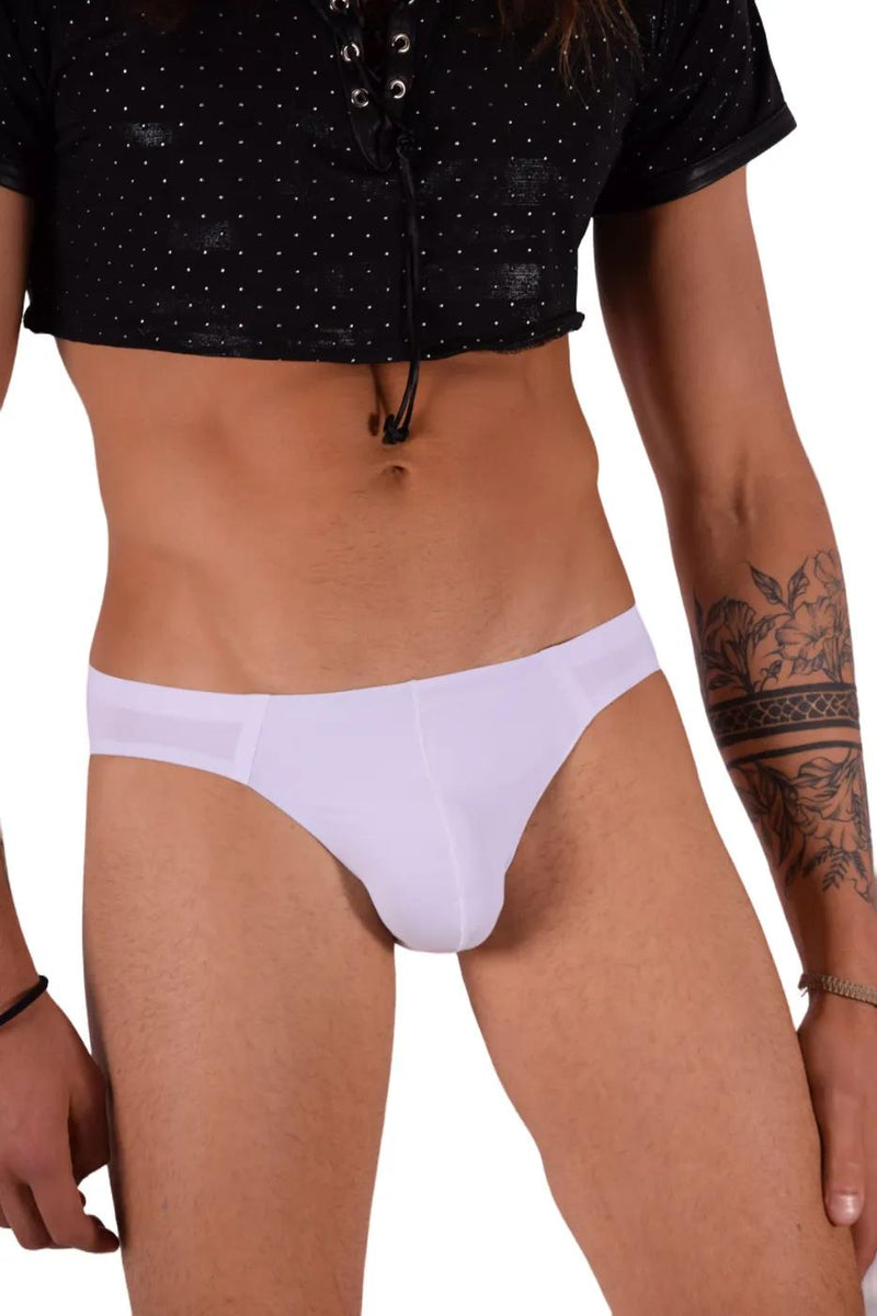 SMU Mini Brief Ultra-Soft Lightweight Ice Briefs in White 100903 22