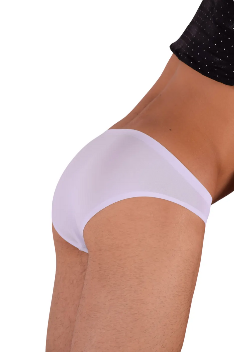 SMU Mini Brief Ultra-Soft Lightweight Ice Briefs in White 100903 22