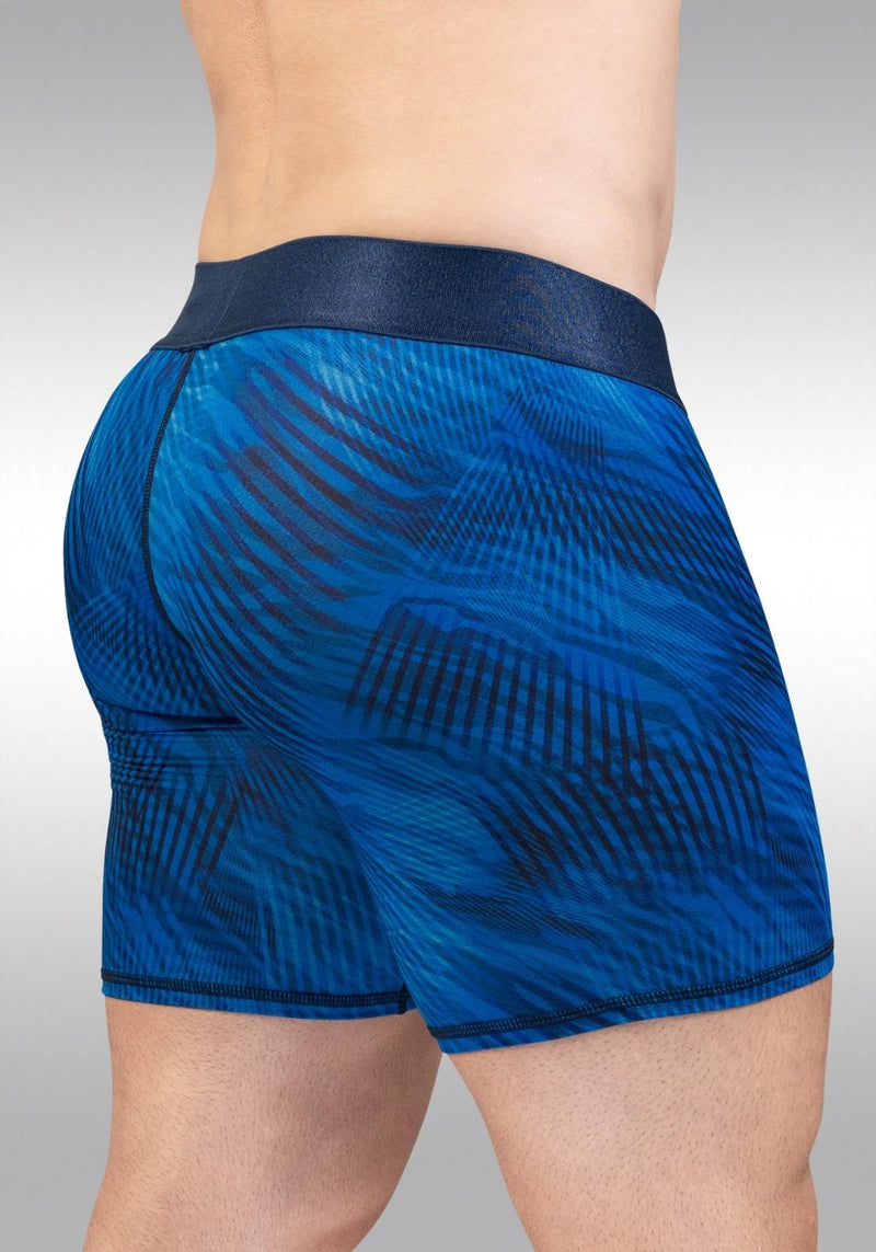 ErgoWear Long Boxer Briefs MAX Bold SE Stretch Mid-Cut Boxer in Mid Blue 1819 22