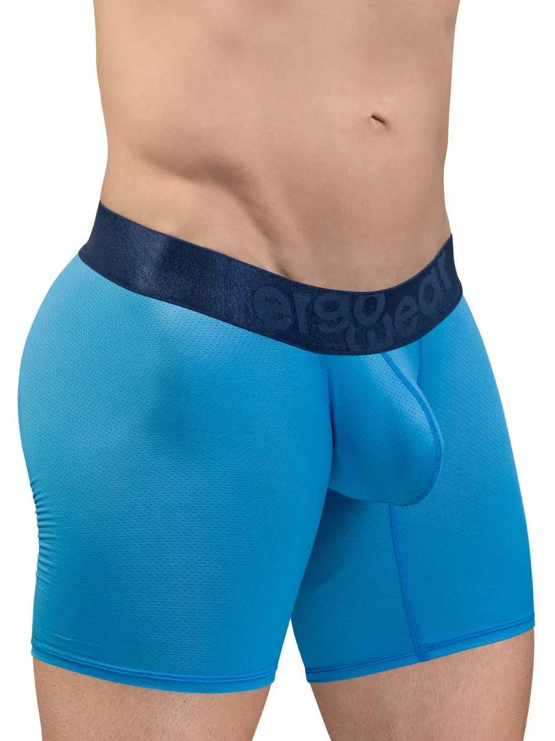 ErgoWear Boxer Briefs MAX Bold SE Mid-Cut Long Boxer in River Blue 1823 22