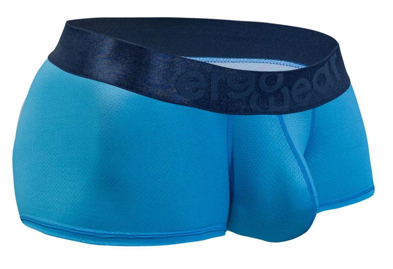 ErgoWear Boxer Trunks MAX Bold SE Satin-Finish WaistBand in River Blue 1822 19