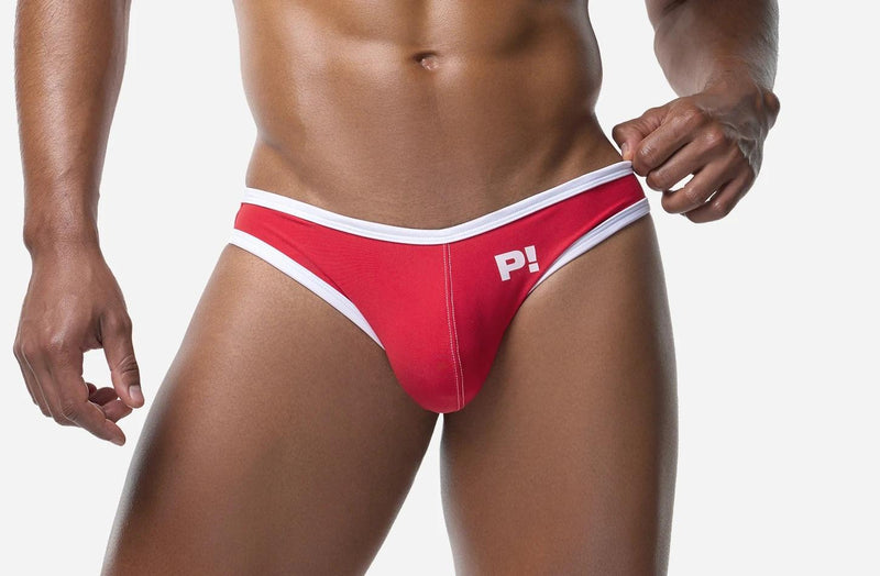 PUMP! Swim Briefs Bay V-Cheeky Low Rise Swimwear in Red 13034 25