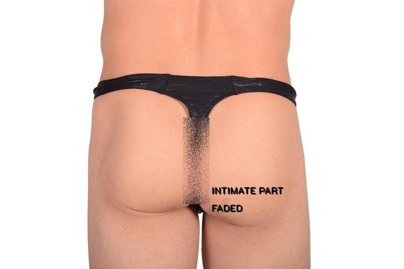 Large Wojoer Shark Thong Black 385B7 6