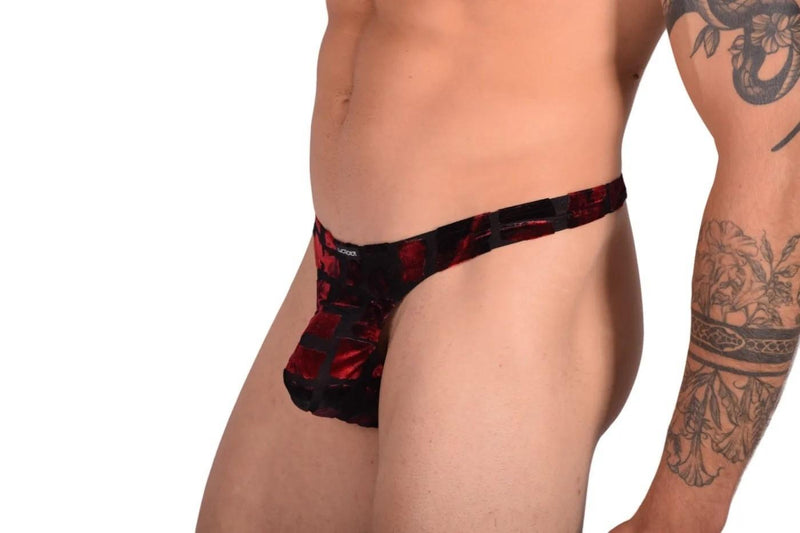 XL WOJOER  Thongs Black & Red 321B57 2