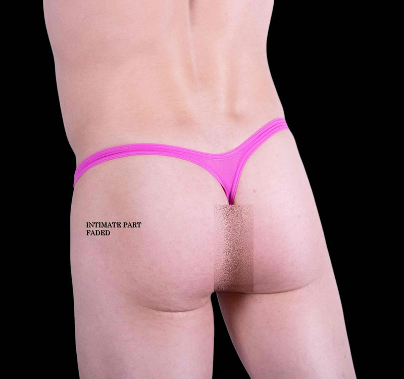 XL WOJOER Thongs Strip Mini String With Detachable Clips Pink 321B55 4