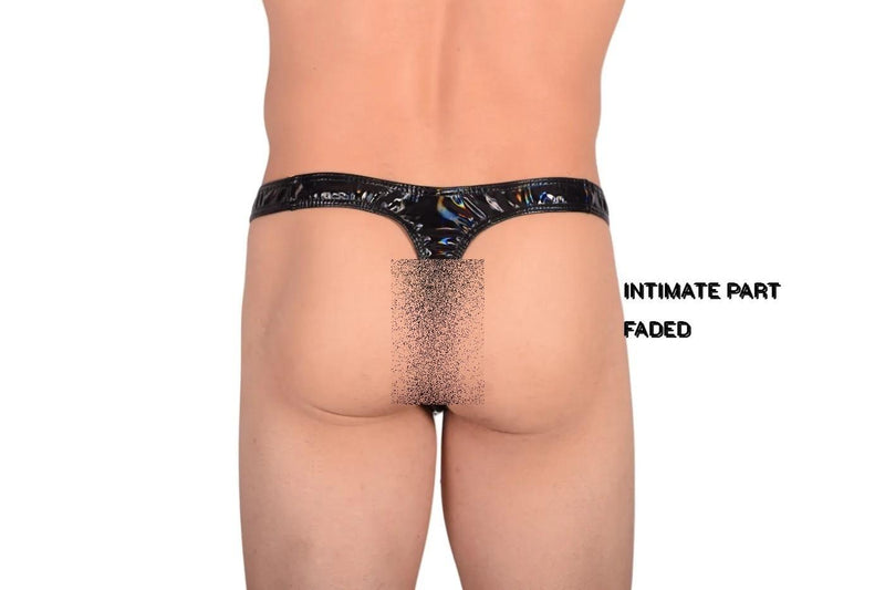Large Wojoer Holo Thong Black 351D700 6