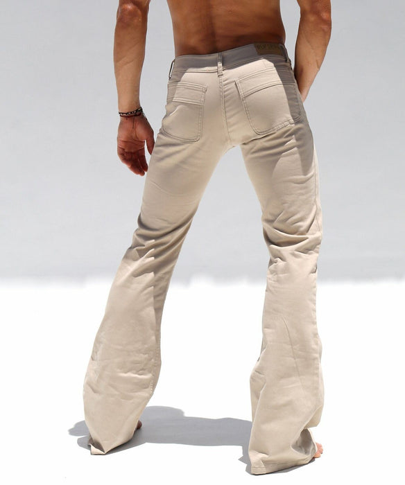 28" RUFSKIN Jeans JUKA TWILL Cotton Pants Denim Leatherette Patch Sand 4 - SexyMenUnderwear.com