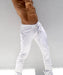 28" RUFSKIN Pants Jimmy White Slim - Fit Straight Leg Stretch Jeans 3 - SexyMenUnderwear.com