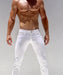 28" RUFSKIN Pants Jimmy White Slim - Fit Straight Leg Stretch Jeans 3 - SexyMenUnderwear.com