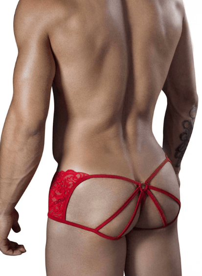 2XL - CANDYMAN Jockstrap Microfiber Stretchy Fabric Sexy Jock Red 99232X 7 - SexyMenUnderwear.com