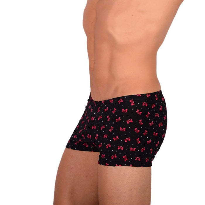 2XS XS Smu Tanning Walking around sheer Black Mini Boxer MX19 34029 - SexyMenUnderwear.com