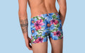 2XS/S SMU Mens Swim Hipster Underwear Flowers 43137 MX123