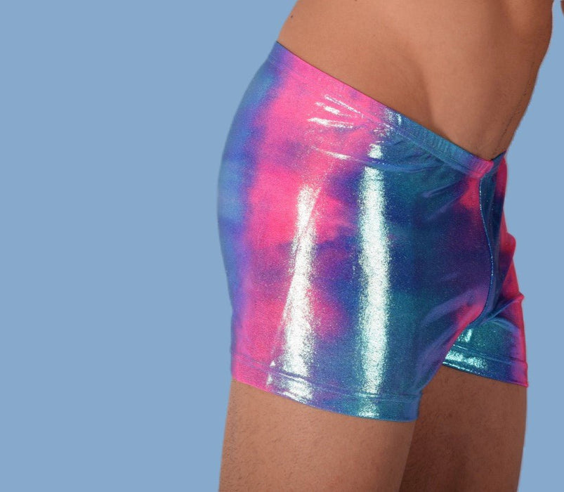 2XS/S SMU Mens Swim Hipster Underwear Rainbow 43136 MX12 - SexyMenUnderwear.com