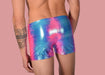 2XS/S SMU Mens Swim Hipster Underwear Rainbow 43136 MX12 - SexyMenUnderwear.com