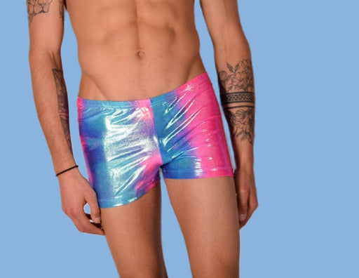 2XS/S SMU Mens Swim Hipster Underwear Rainbow 43136 MX12 - SexyMenUnderwear.com