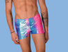 2XS/S SMU Mens Swim Hipster Underwear Rainbow 43136 MX12 - SexyMenUnderwear.com