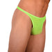 2XS/S SMU Tanning Walking Around Sheer Lime Thong MX18 33972 - SexyMenUnderwear.com