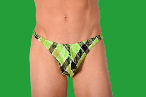 2XS/S Thongs SMU Super Soft Lime Flash Thong 33394 MX11 - SexyMenUnderwear.com