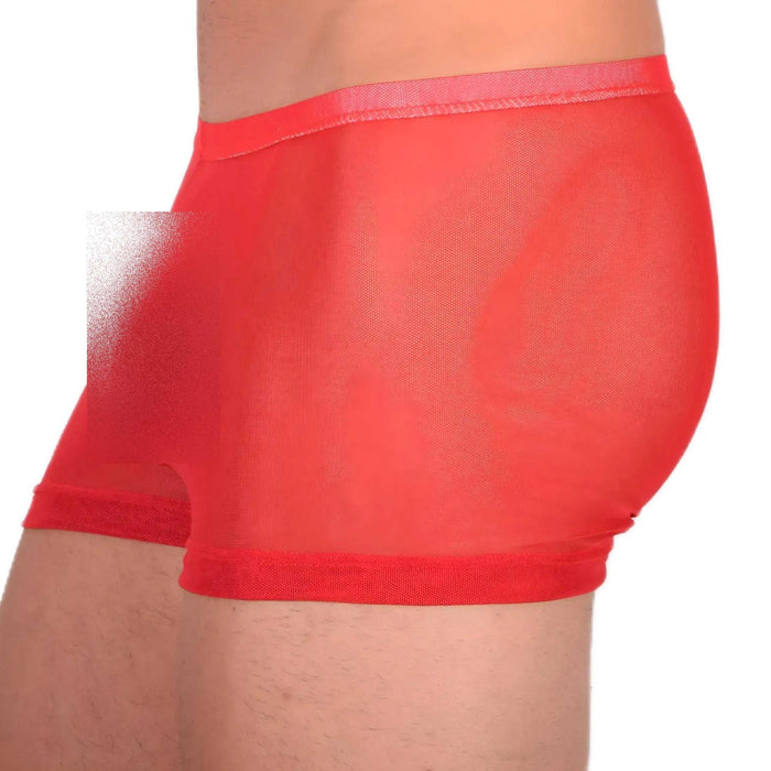 2XS/XS Mini Boxer C - Thru Red 33557 MX13 - SexyMenUnderwear.com