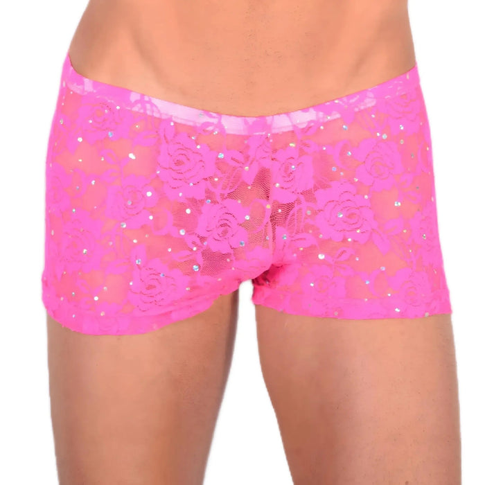 2XS/XS Mini Boxer C - Thru Shining Pink 33558 MX13 - SexyMenUnderwear.com