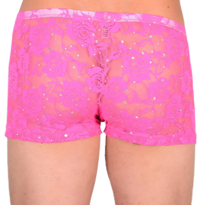 2XS/XS Mini Boxer C - Thru Shining Pink 33558 MX13 - SexyMenUnderwear.com