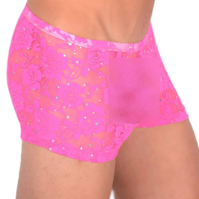 2XS/XS Mini Boxer C - Thru Shining Pink 33558 MX13 - SexyMenUnderwear.com