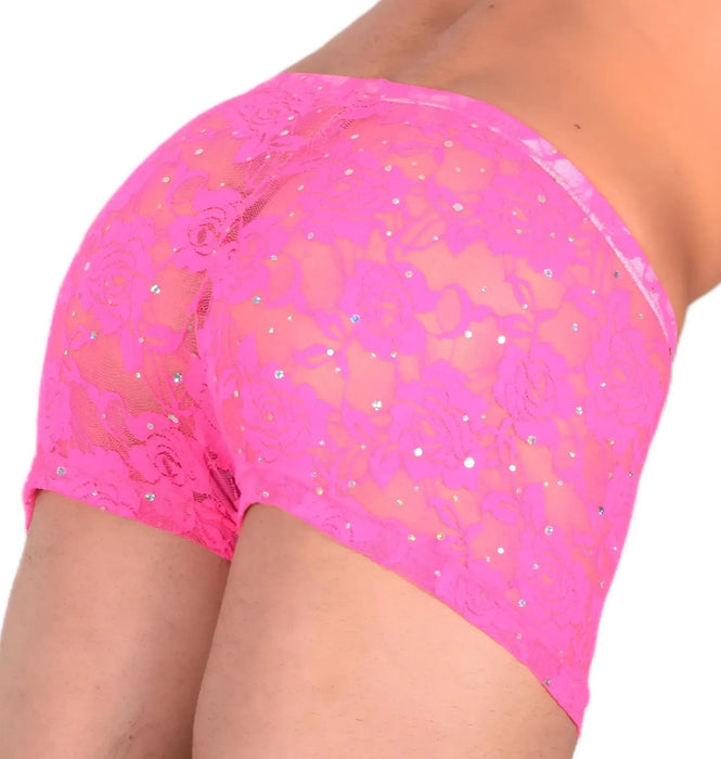 2XS/XS Mini Boxer C - Thru Shining Pink 33558 MX13 - SexyMenUnderwear.com