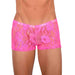 2XS/XS Smu Tanning Walking around C - Thru Pink Mini Boxer MX19 34033 - SexyMenUnderwear.com