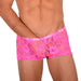 2XS/XS Smu Tanning Walking around C - Thru Pink Mini Boxer MX19 34033 - SexyMenUnderwear.com