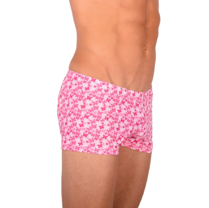 2XS/XS Smu Tanning Walking around Pink Mini Boxer MX19 34031 - SexyMenUnderwear.com