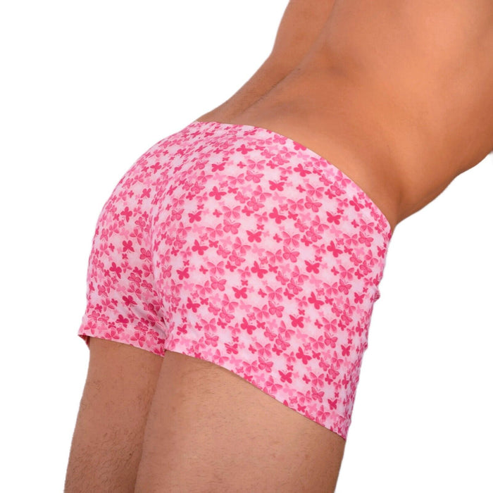 2XS/XS Smu Tanning Walking around Pink Mini Boxer MX19 34031 - SexyMenUnderwear.com