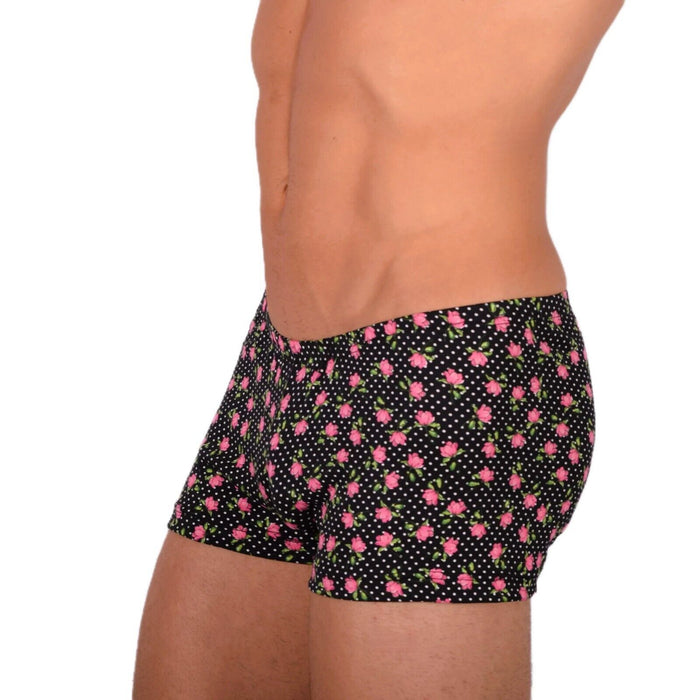 2XS/XS Smu Tanning Walking around sheer Floral Mini Boxer MX19 34026 - SexyMenUnderwear.com