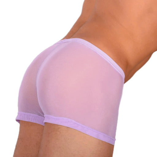2XS/XS Smu Tanning Walking around sheer Pink C - Thru Mini Boxer MX19 340282