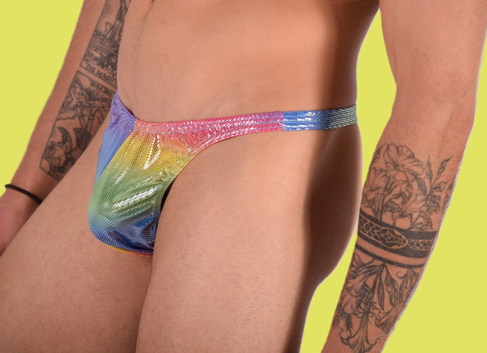 XS/S SMU Mens Thong Underwear 33490 PRINT MX11