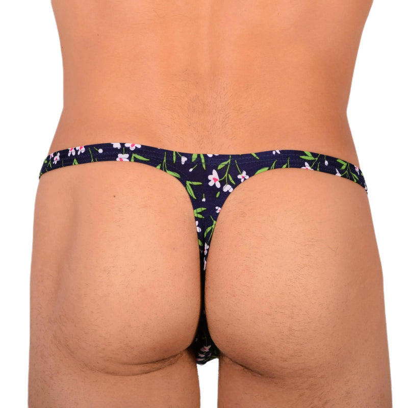 XS/S SMU Tanning Walking around Floral Thong MX19 34038