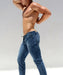 36" RUFSKIN Cotton Jeans BUTCH Slim Straight - Leg Pants Denim Distressed - SexyMenUnderwear.com