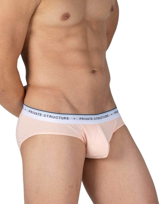 3pcs PRIVATE STRUCTURE Elements Mini Brief Earth Green Sand Nude Quartz 4395 - SexyMenUnderwear.com