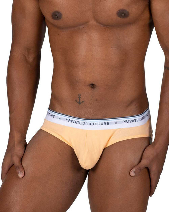 3pcs PRIVATE STRUCTURE Elements Mini Briefs Fire Yellow Orange Flame Red 4395 - SexyMenUnderwear.com