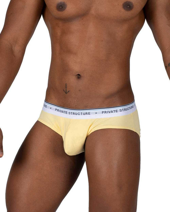 3pcs PRIVATE STRUCTURE Elements Mini Briefs Fire Yellow Orange Flame Red 4395 - SexyMenUnderwear.com