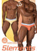 3pcs PRIVATE STRUCTURE Elements Mini Briefs Fire Yellow Orange Flame Red 4395 - SexyMenUnderwear.com