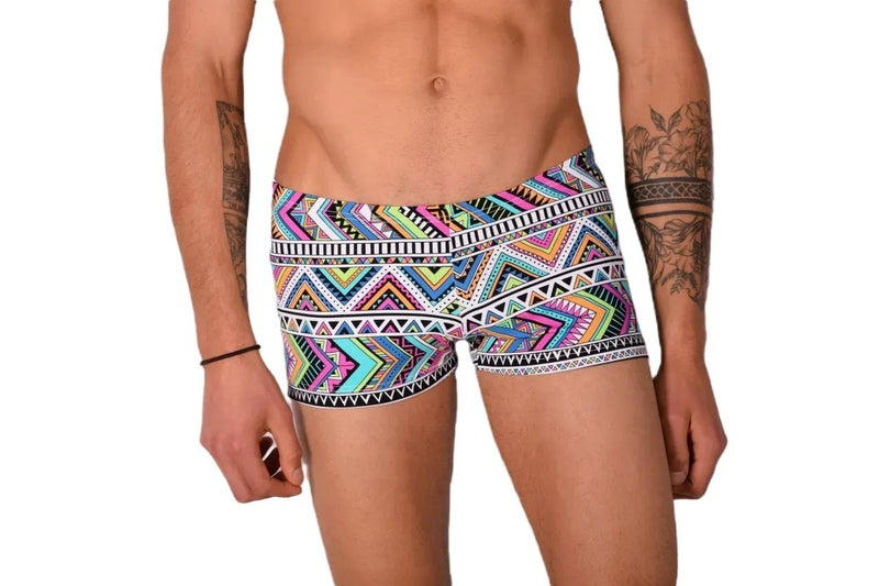 XS SMU Mens Swim Hipster Underwear Abstract 43122 MX12