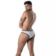 TOF PARIS Mini Brief Mon Amour Low-Rise Microfiber Briefs in White 65