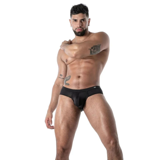 TOF PARIS Briefs Mon Amour Microfiber Low-Rise Brief in Black 55