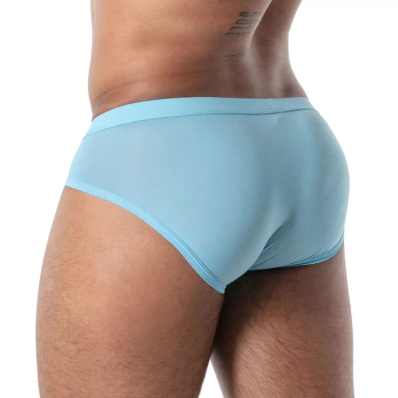TOF PARIS Briefs Mon Amour Microfiber Low-Rise Brief in Blue 55