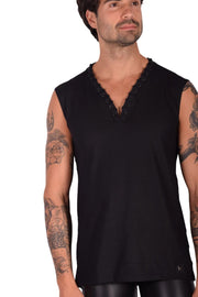 Medium Gregg Homme Mythic Honeycomb Laced Tank Top 152222 165