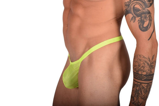 2XL SMU Sheer Thong Hot To Wear Lime 9919 LT2
