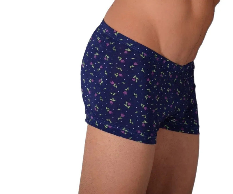 XS SMU Mens Hipster Underwear Tulips Navy 43113 MX12