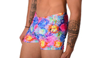 XS SMU Mens Swim Hipster Abstract Bright Colors 43147 MX12